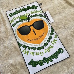 ONE UNDER BOGEY “Get In My Belly” Players  Golf Towel